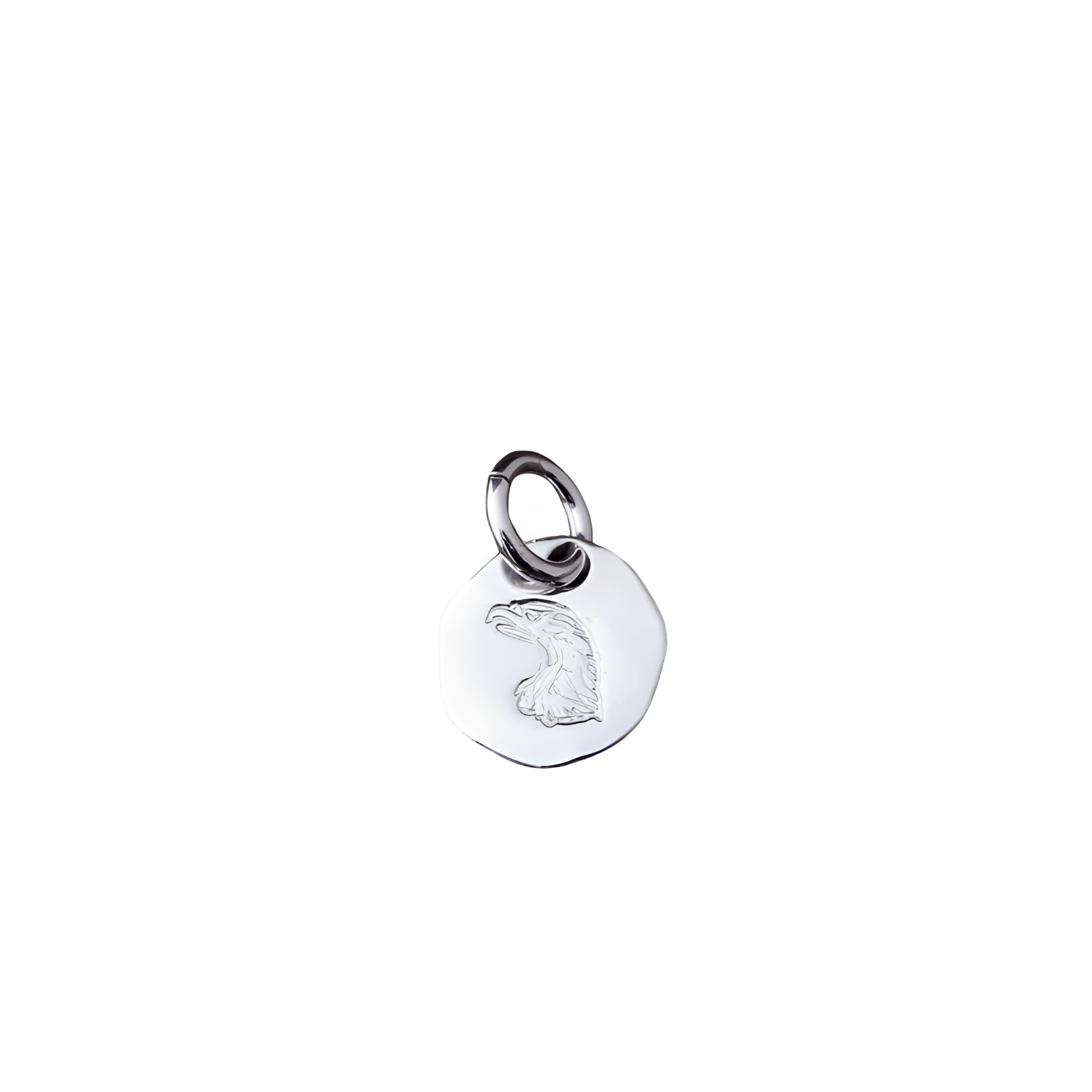 Larry Smith Eagle Head Stamped Pendant