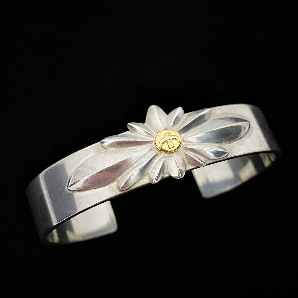 Flattened Bracelet with GC24 Concho - Small | Goros Authorized Dealer