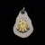 Metal Pendant with Eagle Stamp - Silver and Gold | Goros Authorized Dealer
