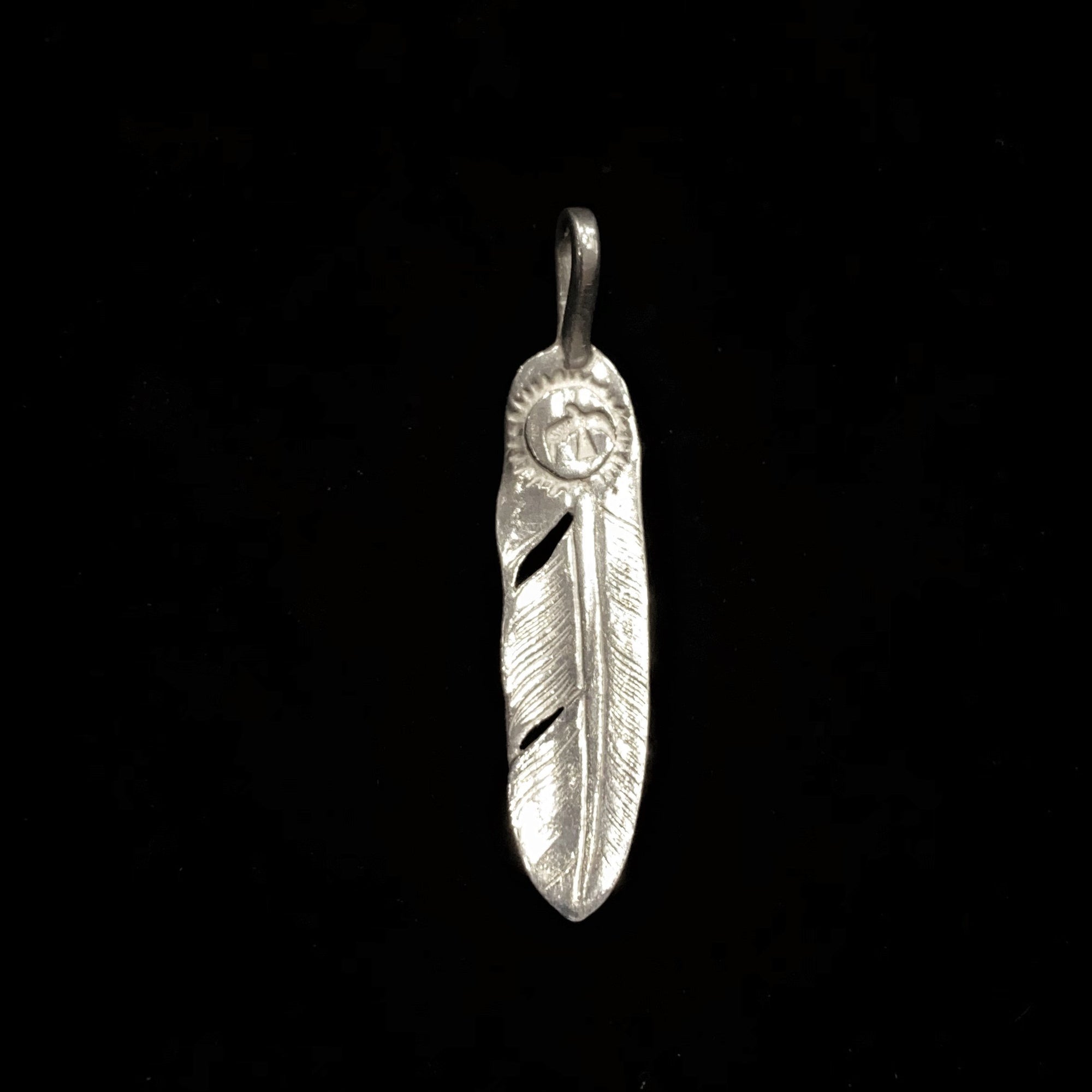 Silver Feather-Facing Left  | Goro&#39;s Authorized Dealer