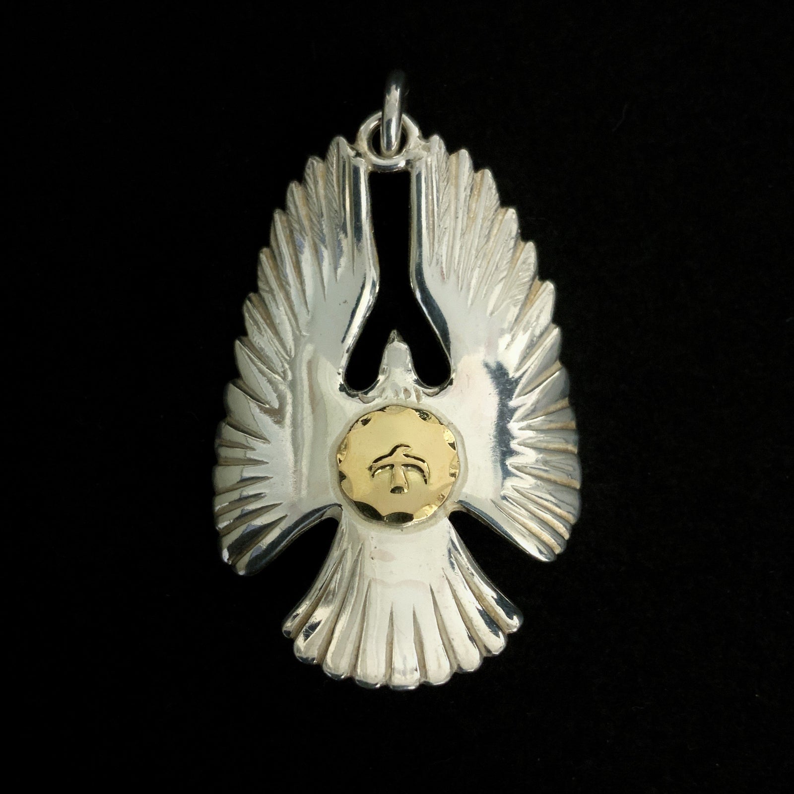 Eagle Pendant with 18K Gold | Goros Authorized Dealer