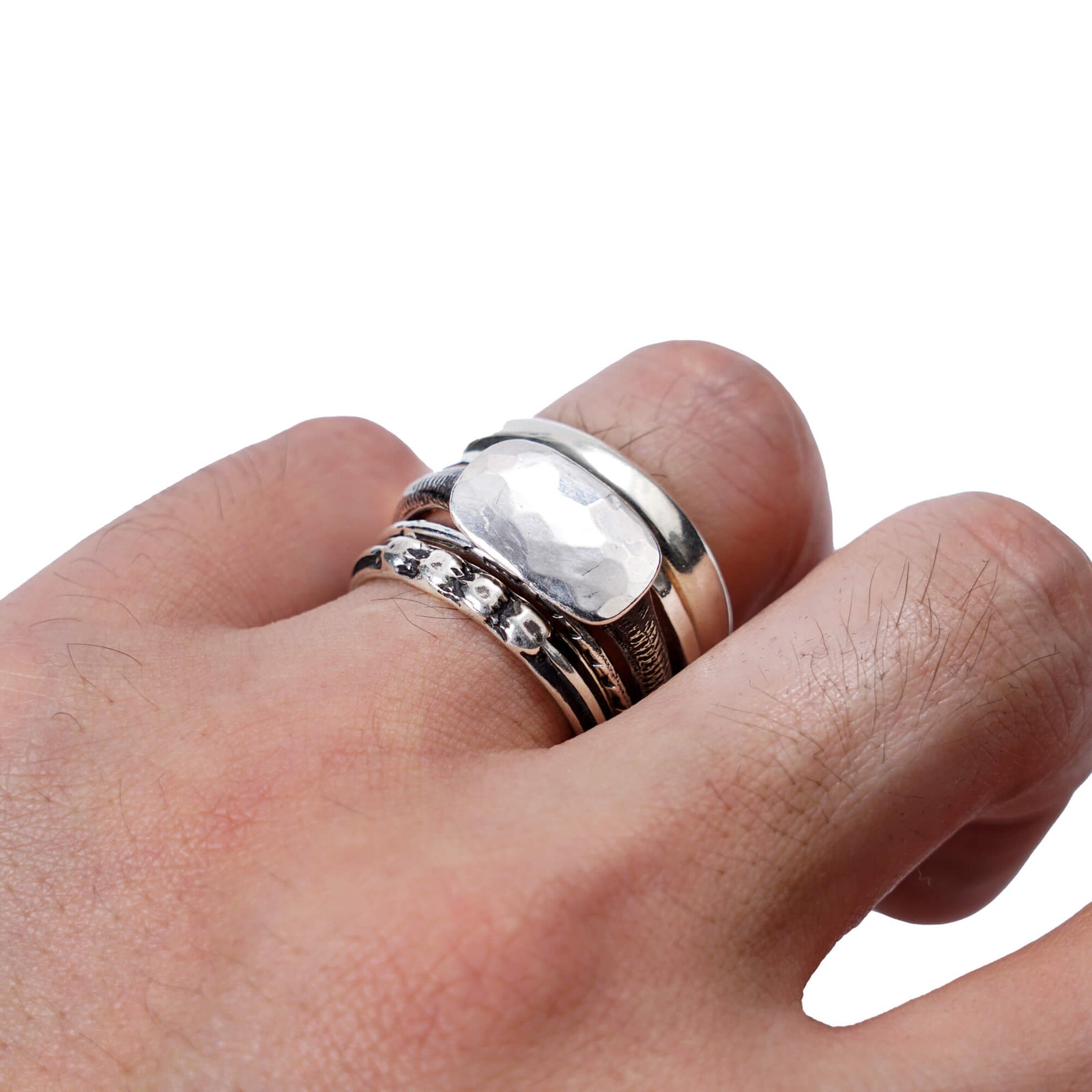 Werkstatt München 5 Ring Combination Antique Shape