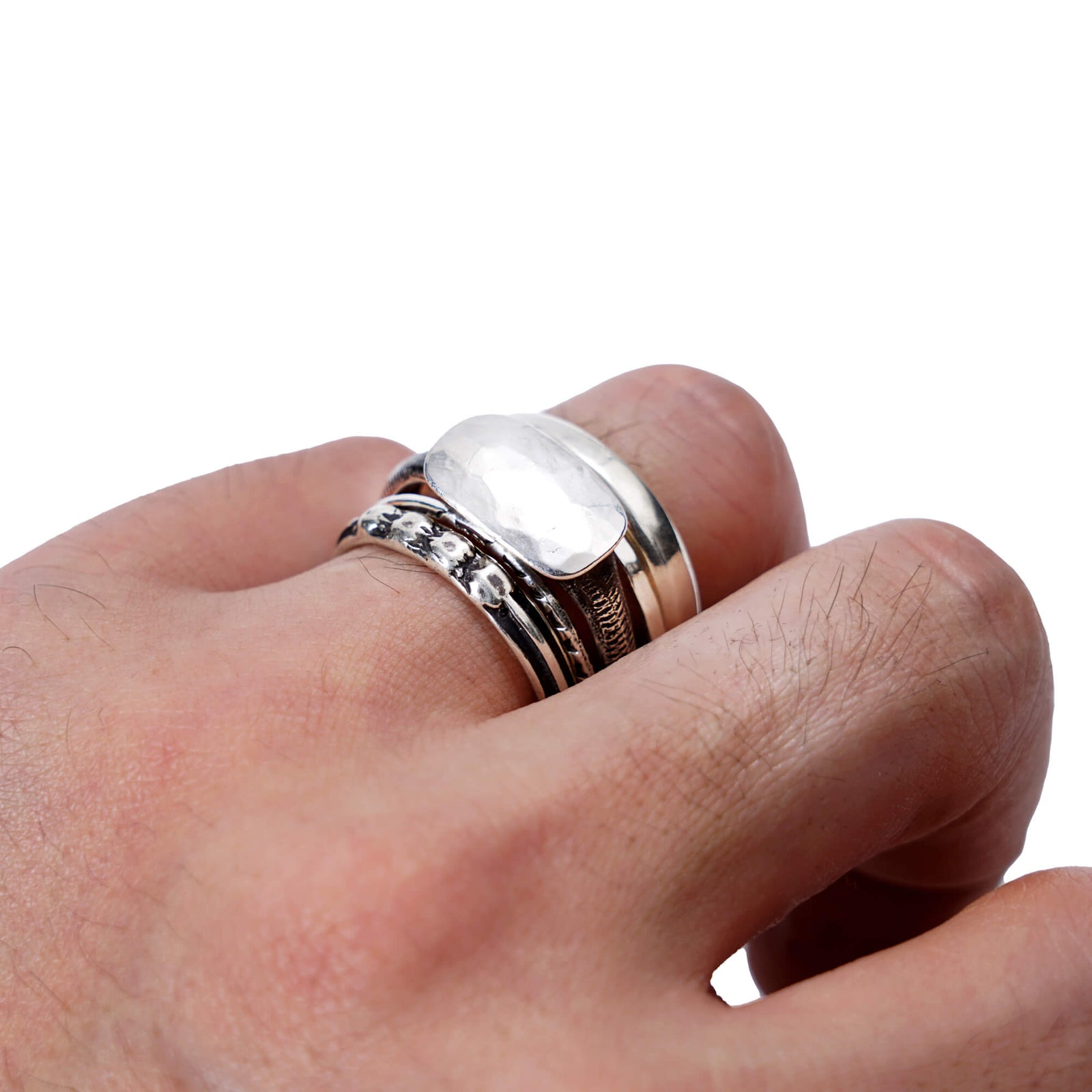 Werkstatt München 5 Ring Combination Antique Shape