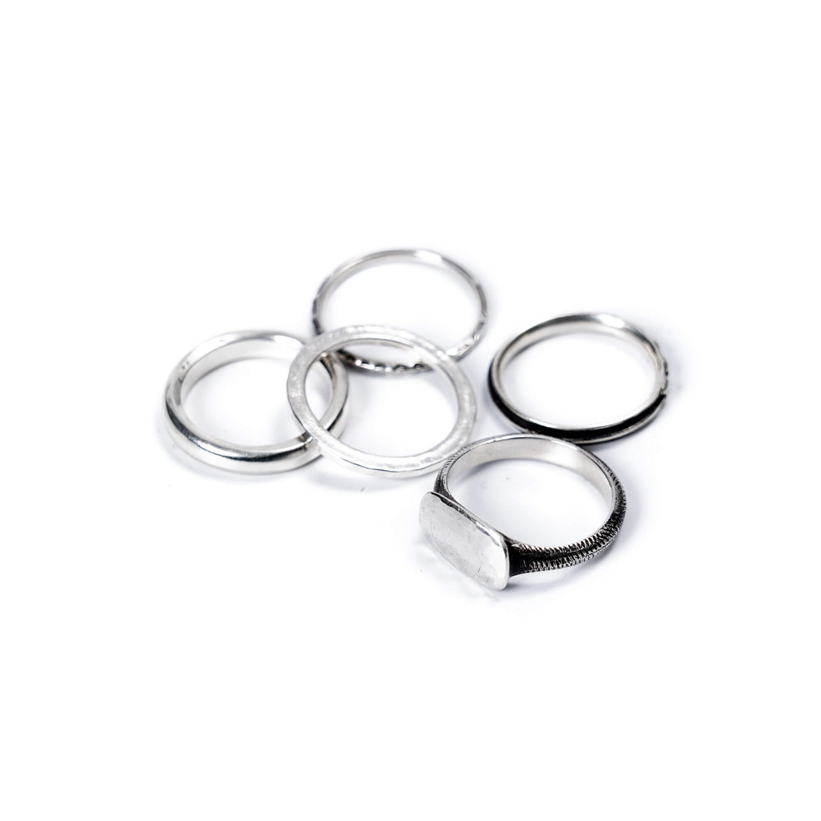 Werkstatt München 5 Ring Combination Antique Shape