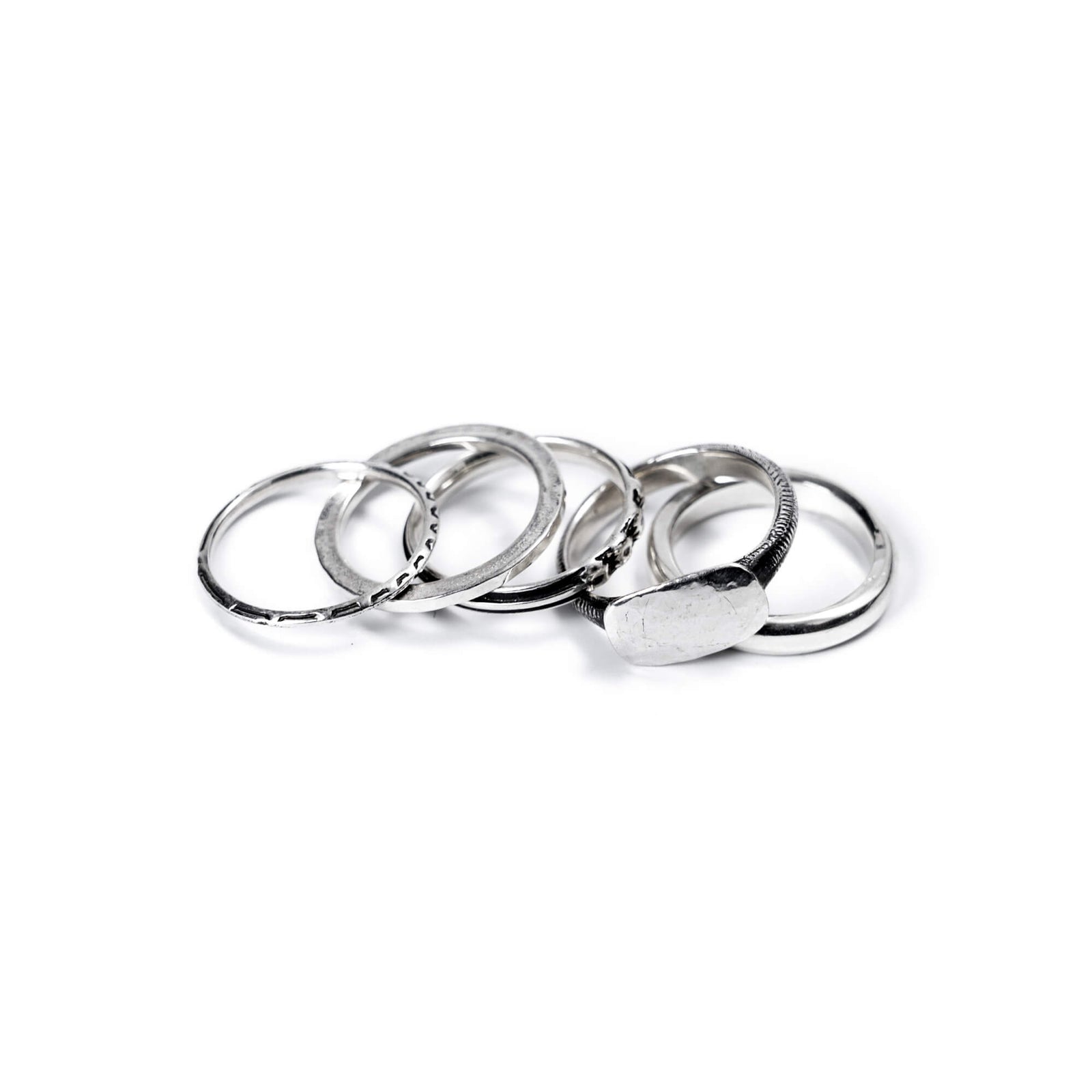 Werkstatt München 5 Ring Combination Antique Shape