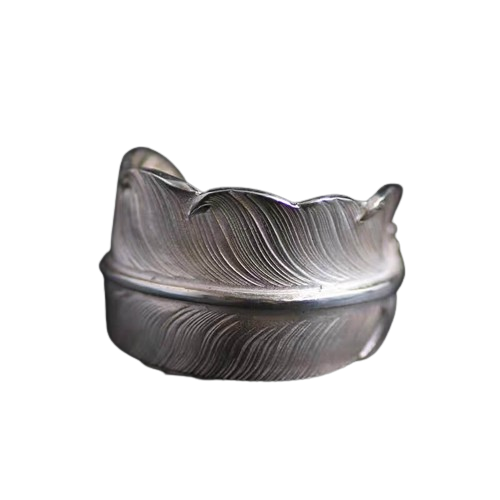 LARRY SMITH EAGLE HEAD FEATHER RING 17号 Larry Smith Eagle Head Feather Ring - Native Feather | 日本