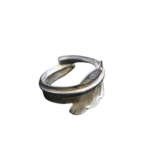 Larry Smith Wind Cut Feather Ring
