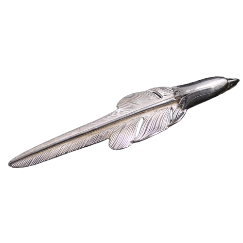 Larry Smith Goro Style Eagle Head Feather Pendant