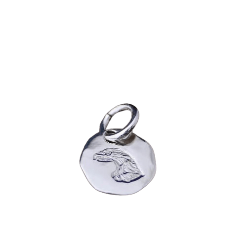 Larry Smith Eagle Head Stamped Pendant - Native Feather | 日本の Larry Smith Eagle Head Stamped Pendant - Native Feather | 日本の
