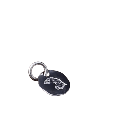 Larry Smith Eagle Head Stamped Pendant - Native Feather | 日本の Larry Smith Eagle Head Stamped Pendant - Native Feather | 日本の