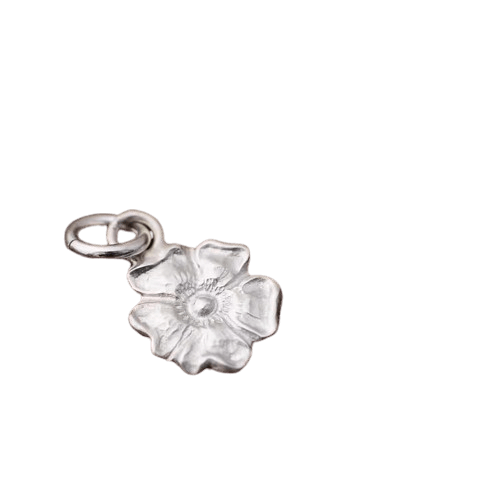 Larry Smith Silver Rose Pendant