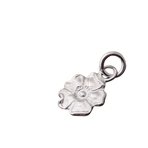 Larry Smith Silver Rose Pendant