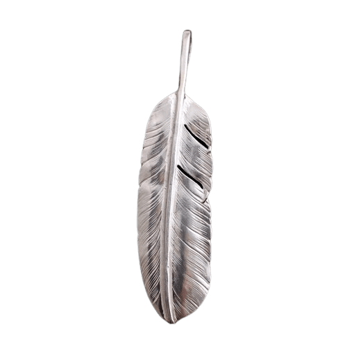 Larry Smith Goro Style Plain Feather Pendant - Native Feather Larry Smith Goro Style Plain Feather Pendant - Native Feather