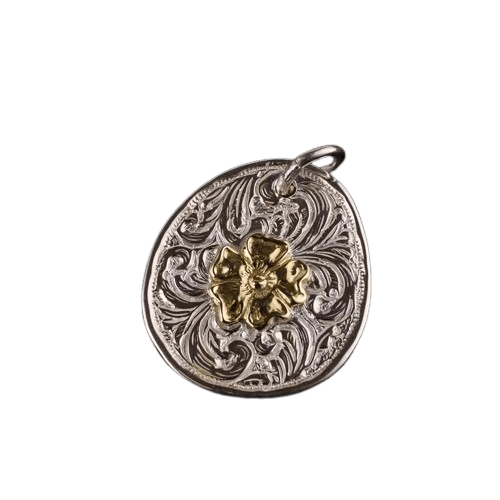 Larry Smith Karakusa Rose Pendant