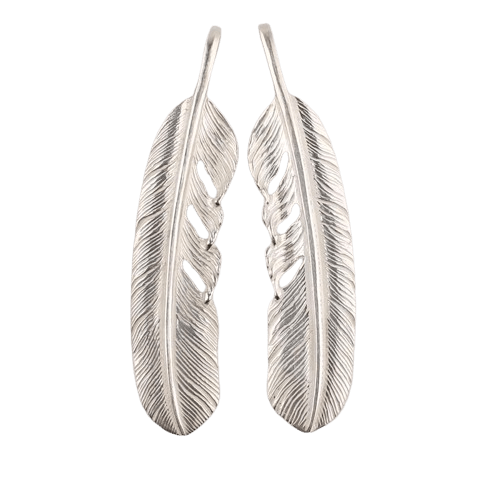 アクセサリー Tady &King Feather Necklace Rank A Tady King Silver Feather Pendant - Native Feather | 日本のGoro's専門店
