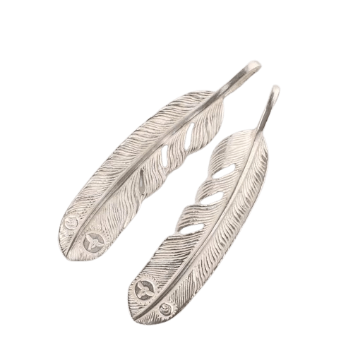 Tady King Silver Feather Pendant