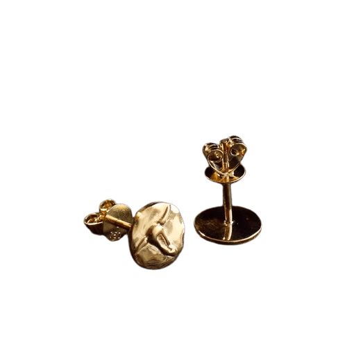 Tady King Longhorn Gold Stud Earrings