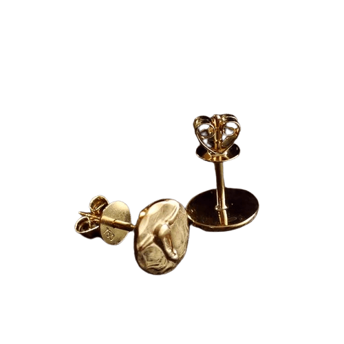 Tady King Longhorn Gold Stud Earrings