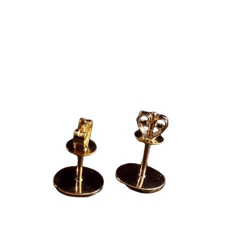 Tady King Longhorn Gold Stud Earrings
