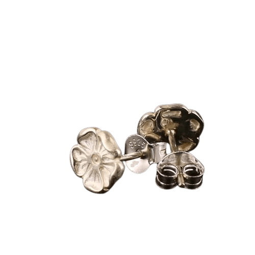 Tady King Silver Rose Earrings