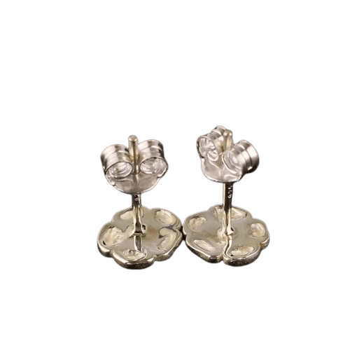 Tady King Silver Rose Earrings