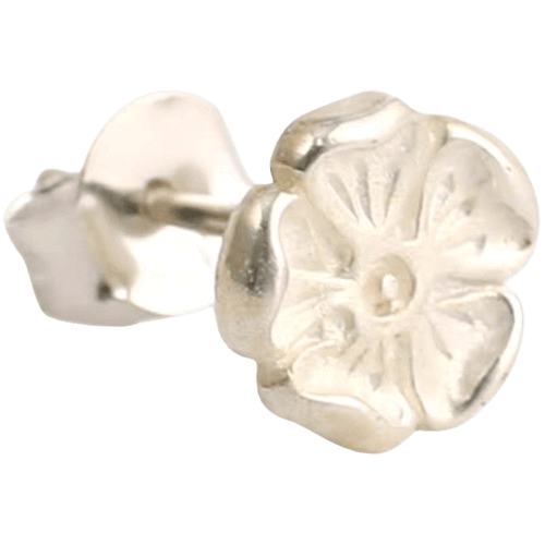 Tady King Silver Rose Earrings