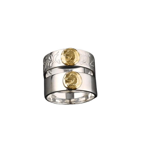 Tady King Wolf Head Ring