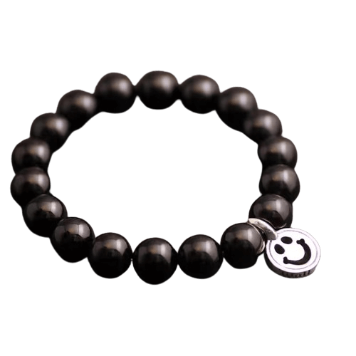 BWL Obsidian Beaded Bracelet
