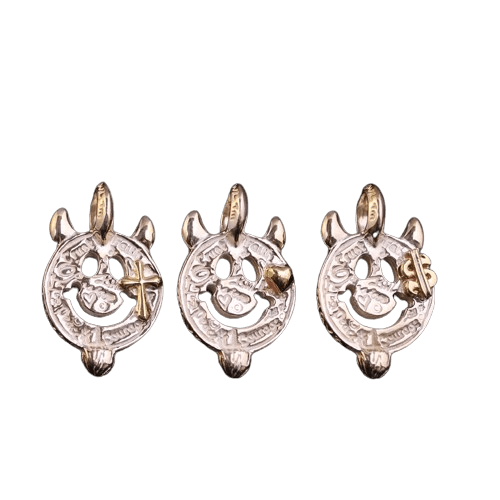 BWL Devil Happy Face with Gold Stone Charm