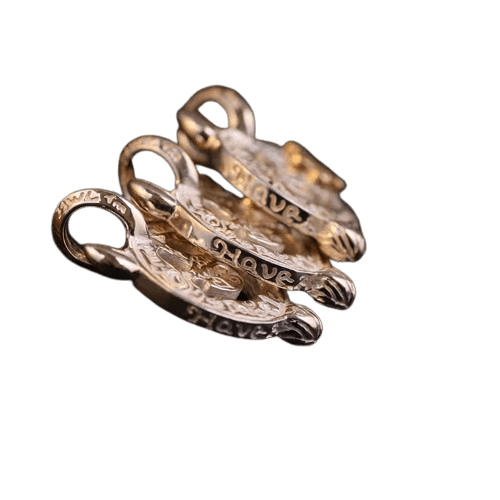 BWL Devil Happy Face with Gold Stone Charm