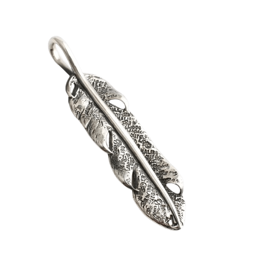 BWL Graffiti Feather Pendant