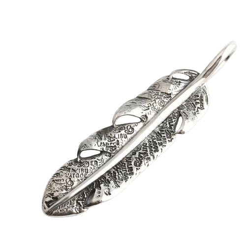 BWL Graffiti Feather Pendant