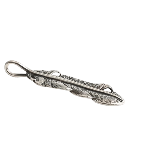 BWL Graffiti Feather Pendant