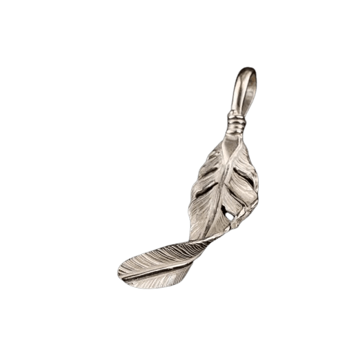 Horizon Blue Silver Twist Feather