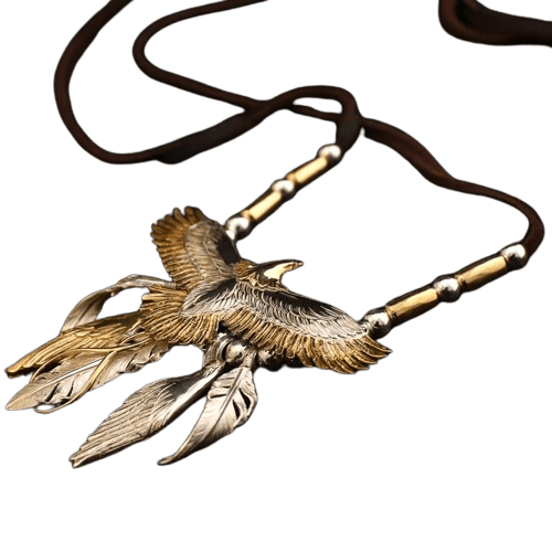 Horizon Blue Medium Eagle Pendant - Native Feather | 日本のGoro's Horizon Blue Medium Eagle Pendant - Native Feather | 日本のGoro's
