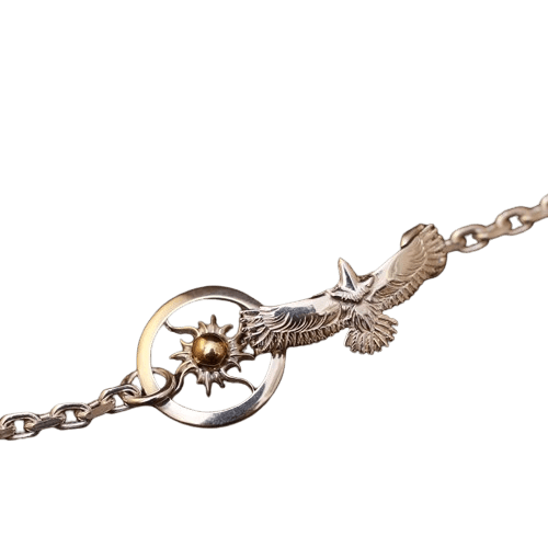 Horizon Blue Wheel Pendant