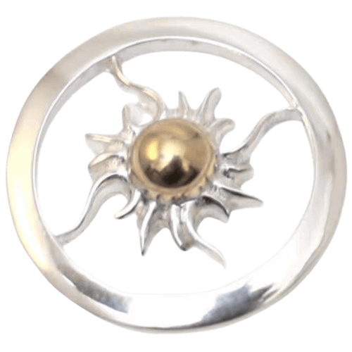 Horizon Blue Wheel Pendant