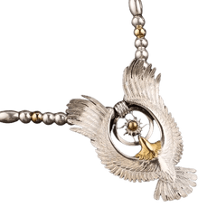 Horizon Blue Wheel Eagle Pendant - Native Feather | 日本のGoro's専門店 Horizon Blue Wheel Eagle Pendant - Native Feather | 日本のGoro's専門店