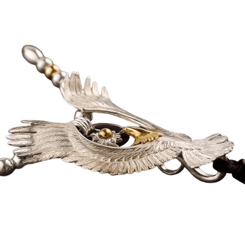 Horizon Blue Wheel Eagle Pendant - Native Feather | 日本のGoro's専門店 Horizon Blue Wheel Eagle Pendant - Native Feather | 日本のGoro's専門店