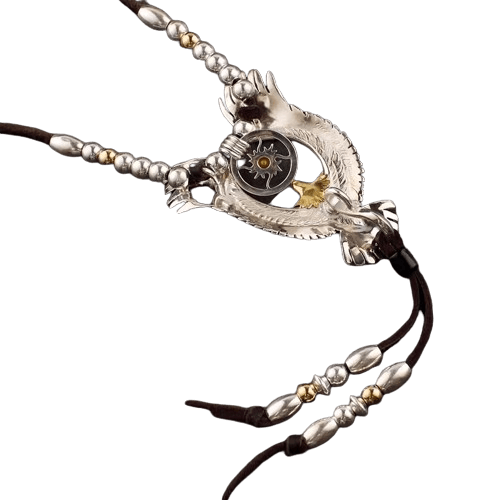 Horizon Blue Wheel Eagle Pendant