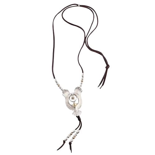 Horizon Blue Wheel Eagle Pendant - Native Feather | 日本のGoro's専門店 Horizon Blue Wheel Eagle Pendant - Native Feather | 日本のGoro's専門店