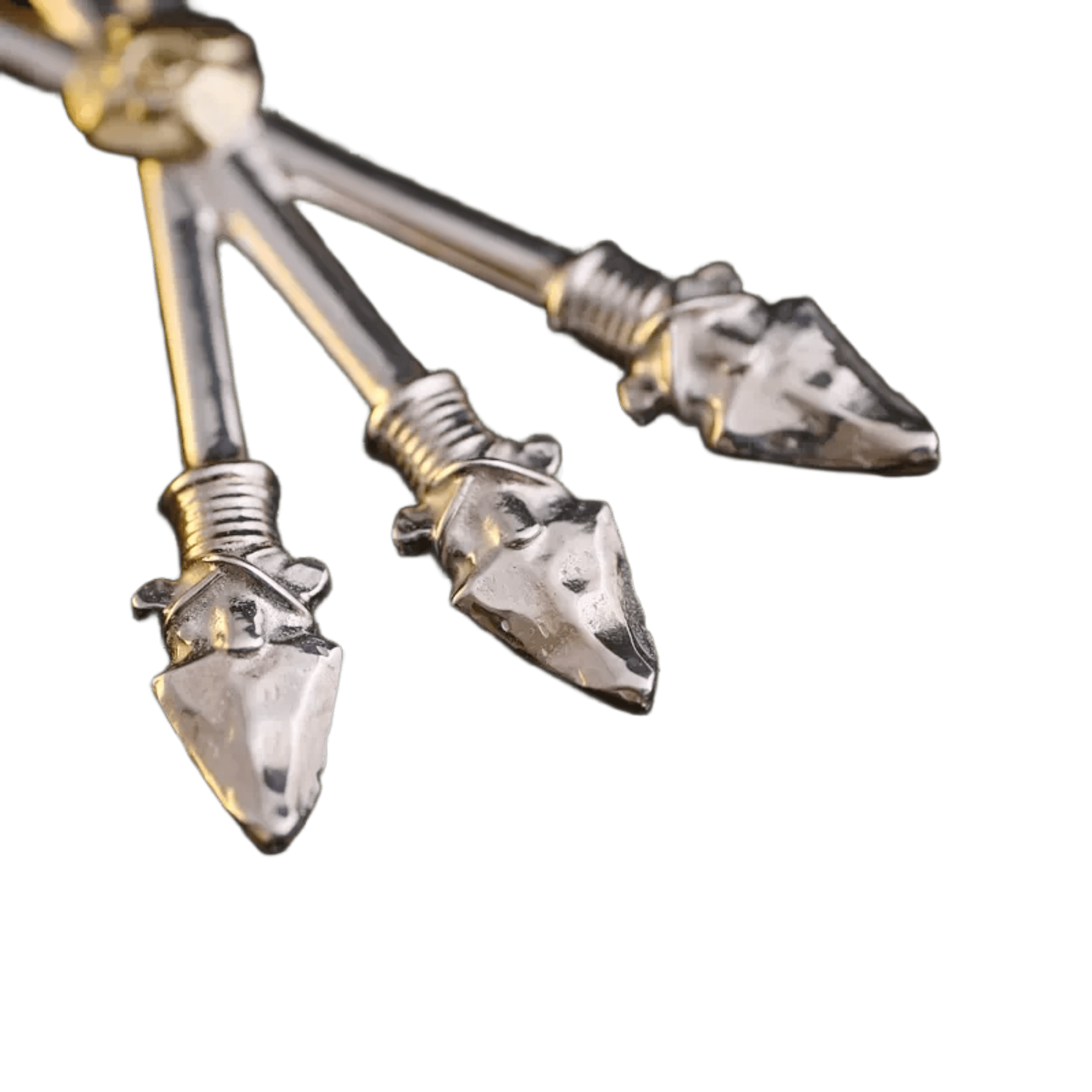 First Arrow's Triple Arrow with K18 Pendant - Native Feather First Arrow's Triple Arrow with K18 Pendant - Native Feather