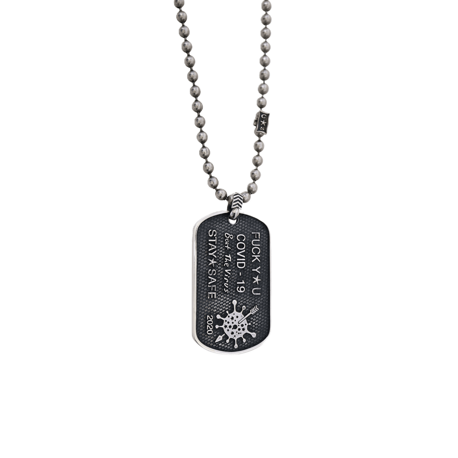 Cody Sanderson CS Beat the Virus Dog Tag - Native Feather | 日本の 