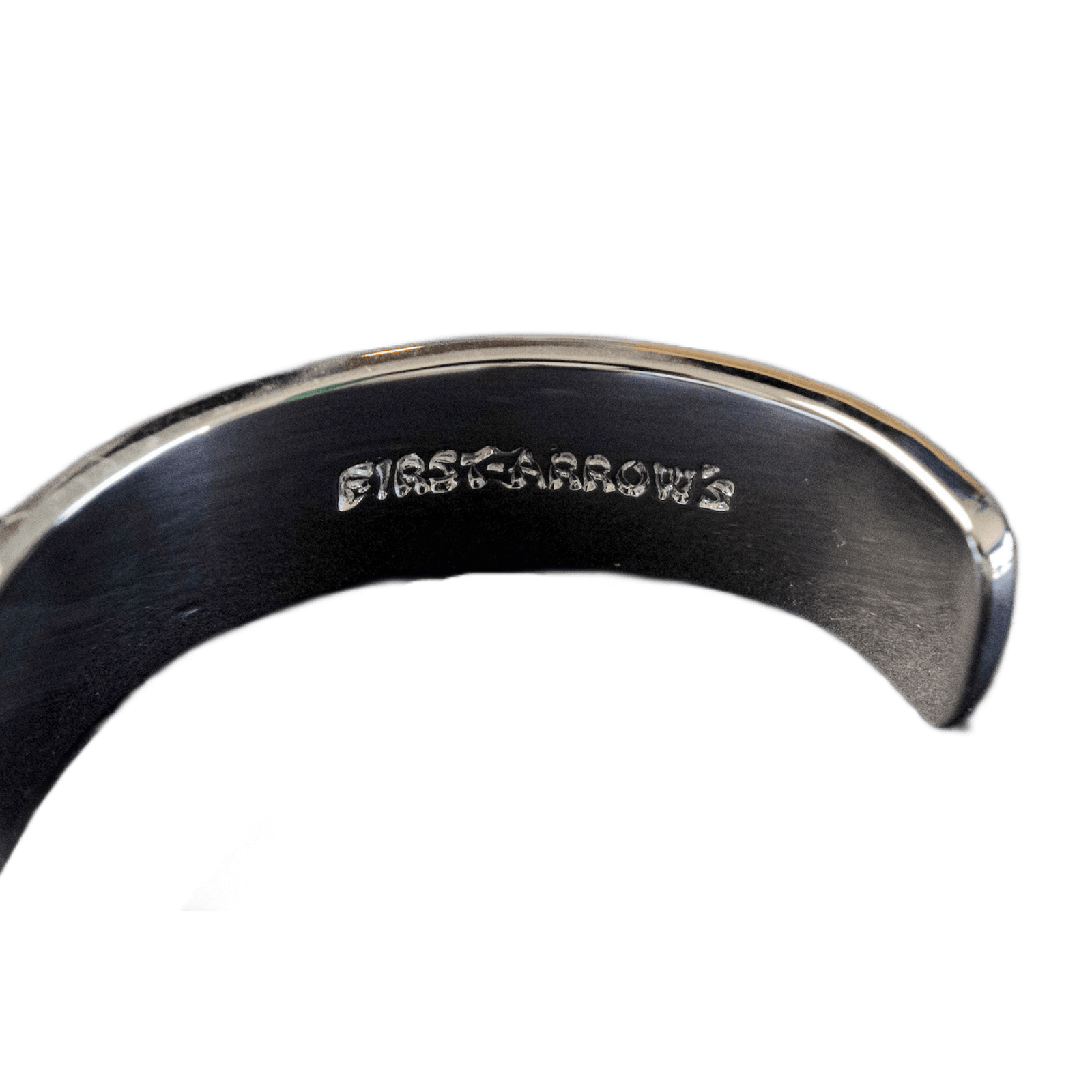 First Arrow&#39;s 12mm Arabesque Bangle with 18k Gold Sunburst Emblem