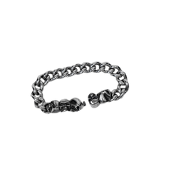 Werkstatt München Skull Chain Bracelet - Native Feather | 日本の