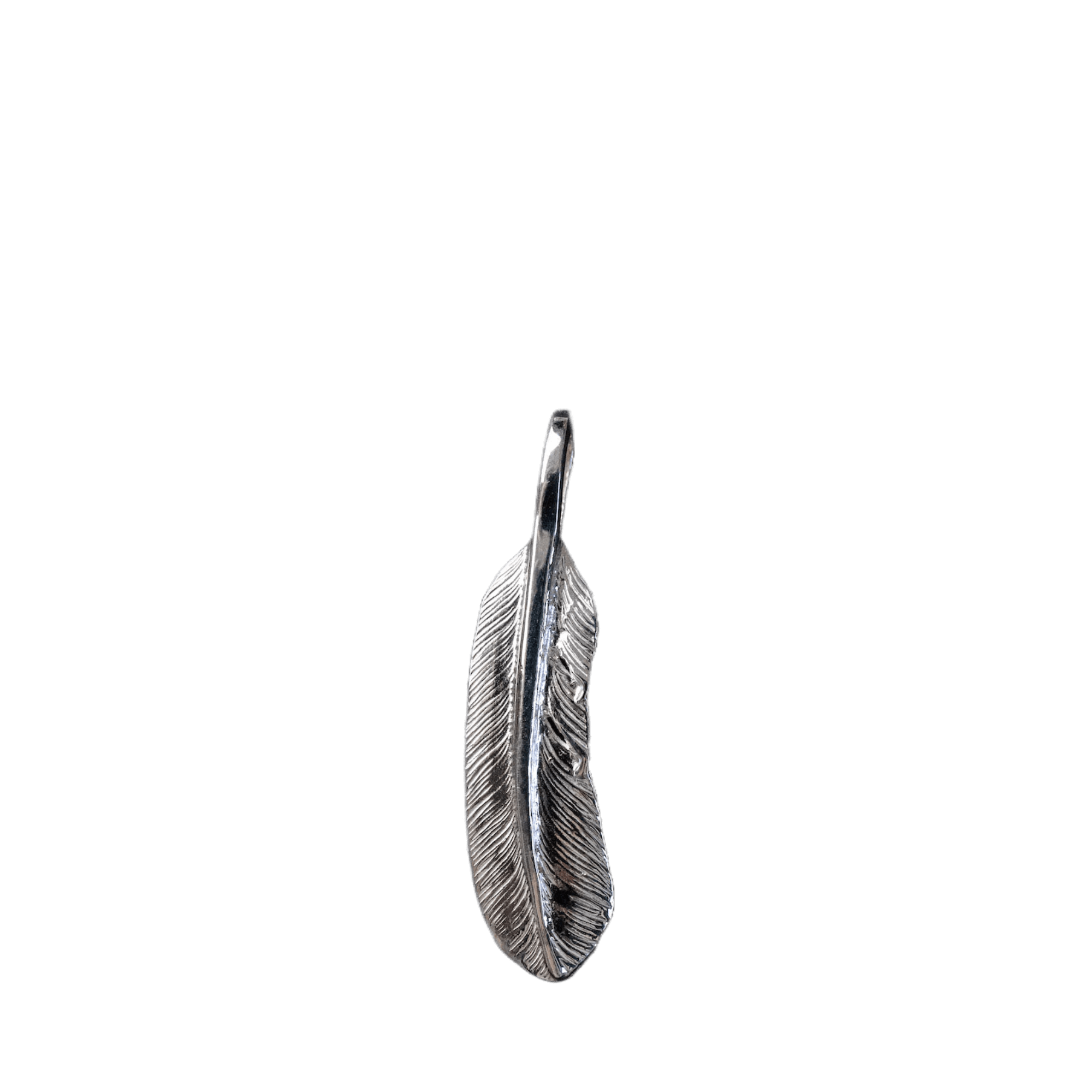 First-Arrow's Small Feather Silver Pendant - Native Feather First-Arrow's Small Feather Silver Pendant - Native Feather