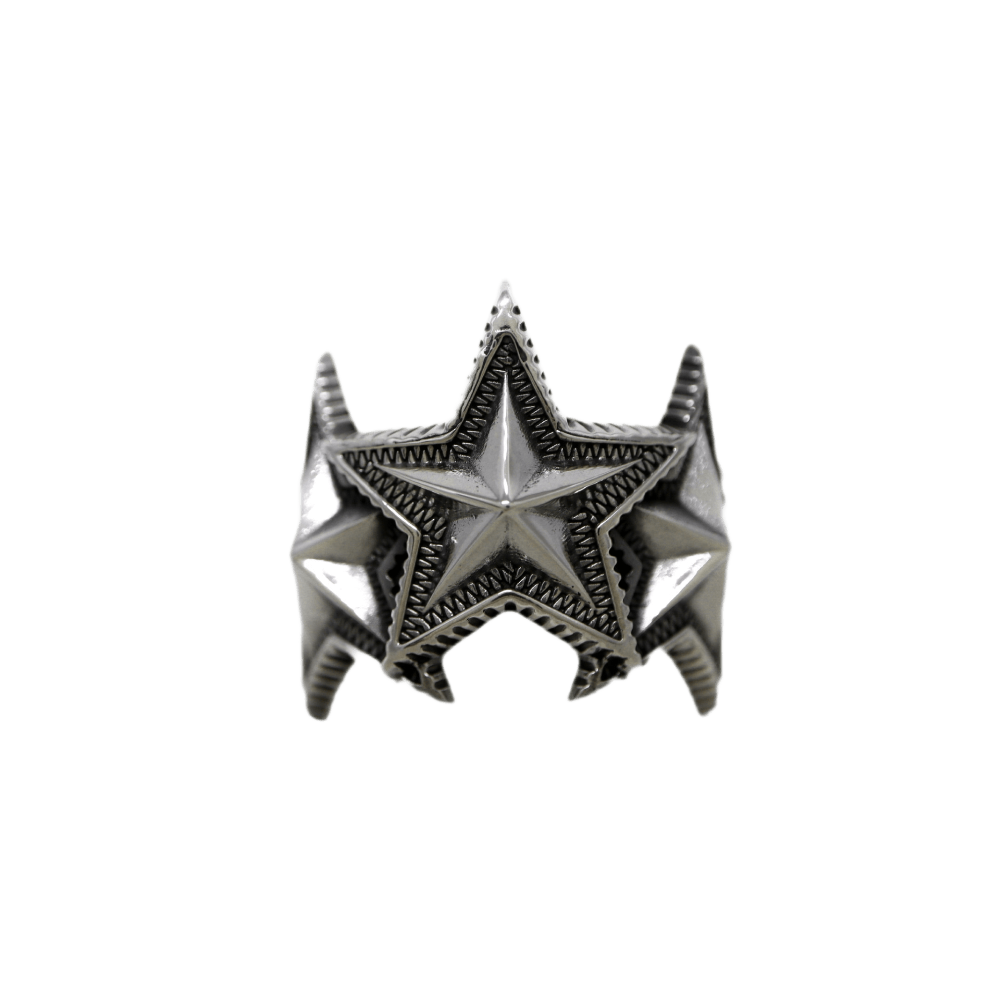 アクセサリー Cody Sanderson Star in Star Square Ring Cody Sanderson 3 Interlocking Star Ring - 2 - Native Feather