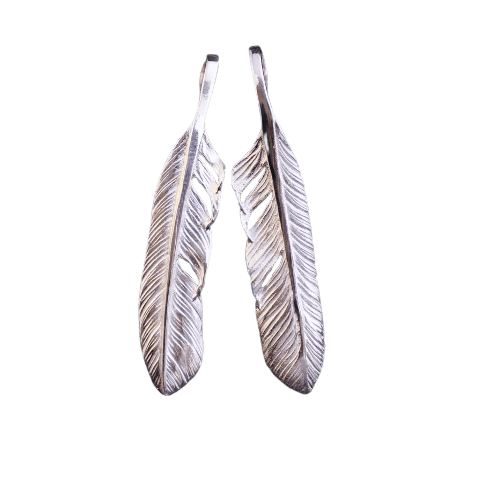 Ken Kikuchi Silver Feather Pendant F-23/F-24 - Native Feather Ken Kikuchi Silver Feather Pendant F-23/F-24 - Native Feather
