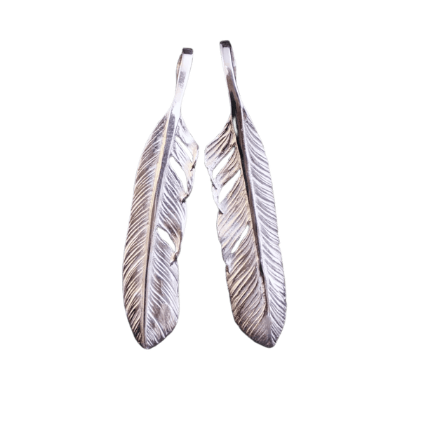 Ken Kikuchi Silver Feather Pendant F-23/F-24