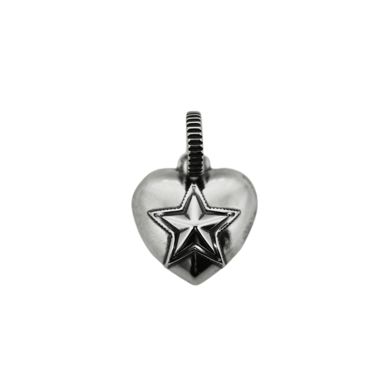 Cody Sanderson Heart and Sheriff Star Pendant - Native Feather Cody Sanderson Heart and Sheriff Star Pendant - Native Feather